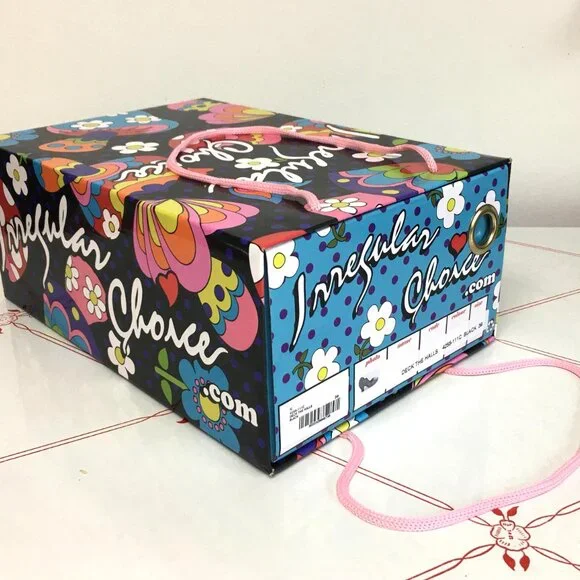 Irregular Choice Black & Silver Rhinestone "Deck The Halls" Shoes - Size 6EU/39E - Picture 12 of 13